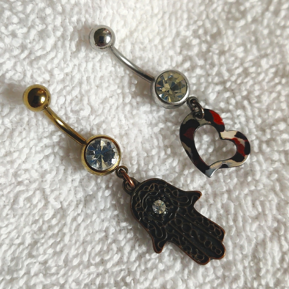 FREE with Purchase - (2) Naval Rings - body jewelry